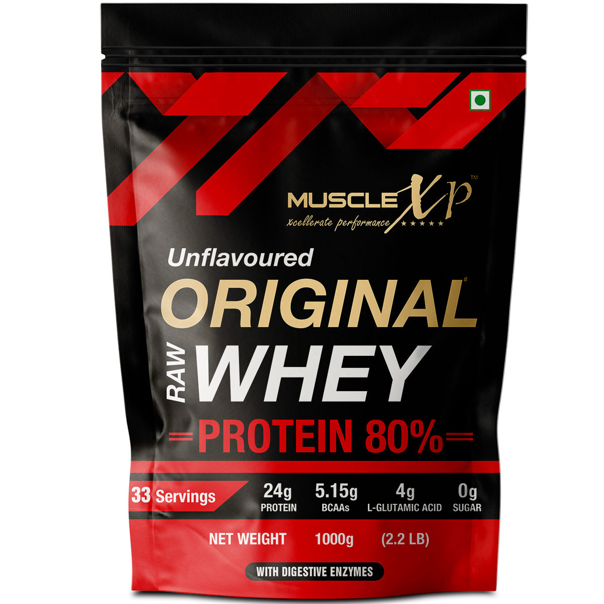 MuscleXP Original Unflavoured Raw Whey Protein