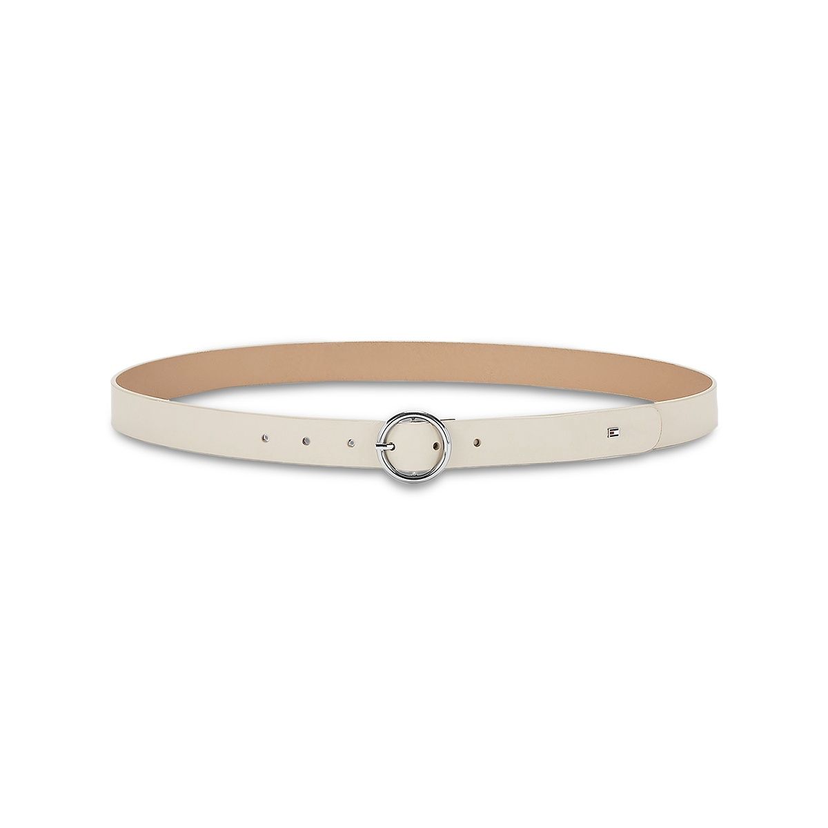 Tommy Hilfiger Venlo Women Leather Non Reversible Belt - Beige: Buy ...