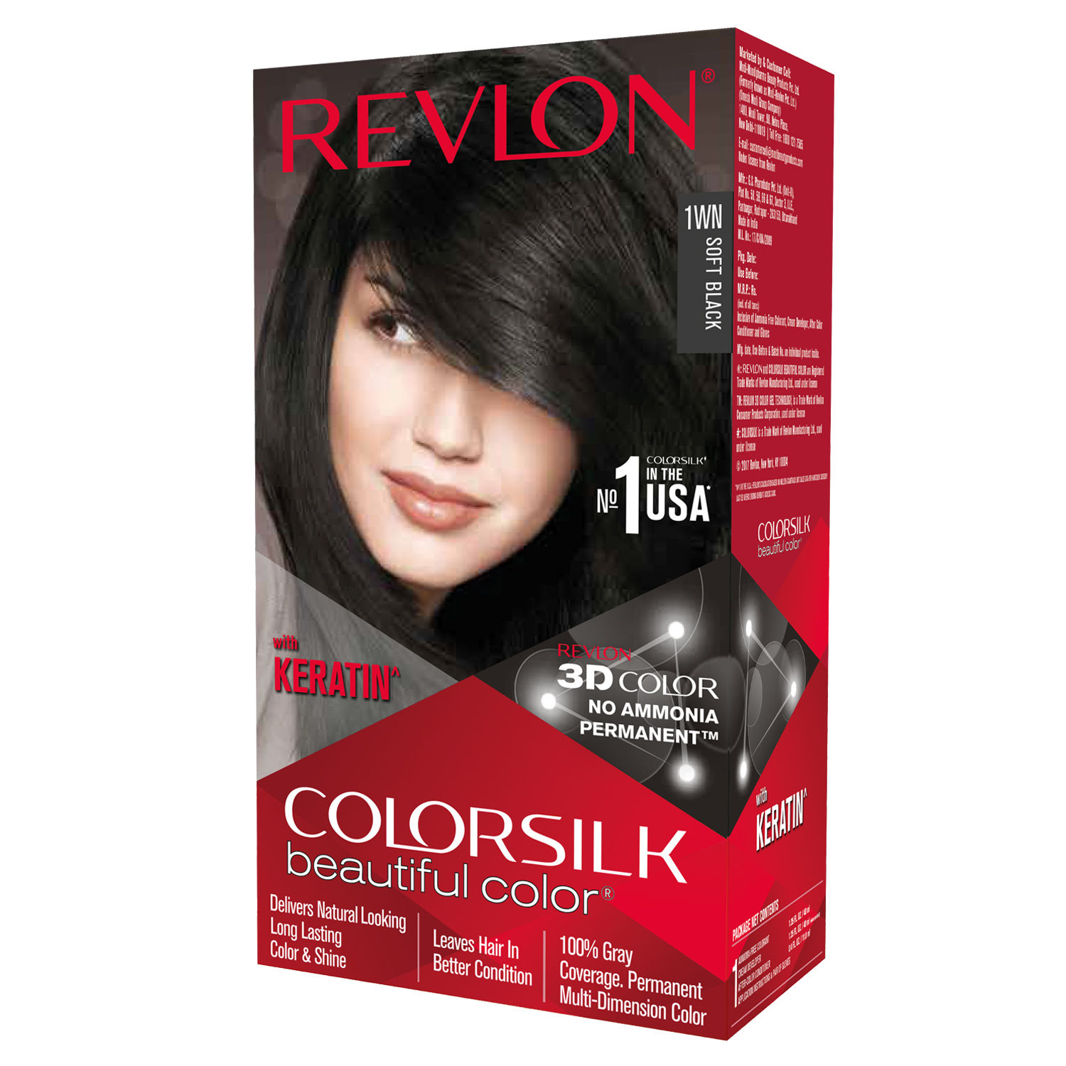 Buy Revlon Colorsilk Hair Colour  No Ammonia With Keratin  3D Colour Gel  Technology Online at Best Price of Rs 36975  bigbasket