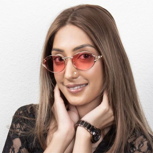 TED SMITH UV Protection Round Sunglasses Stylish Trending For Men Women Pearl-C4 55