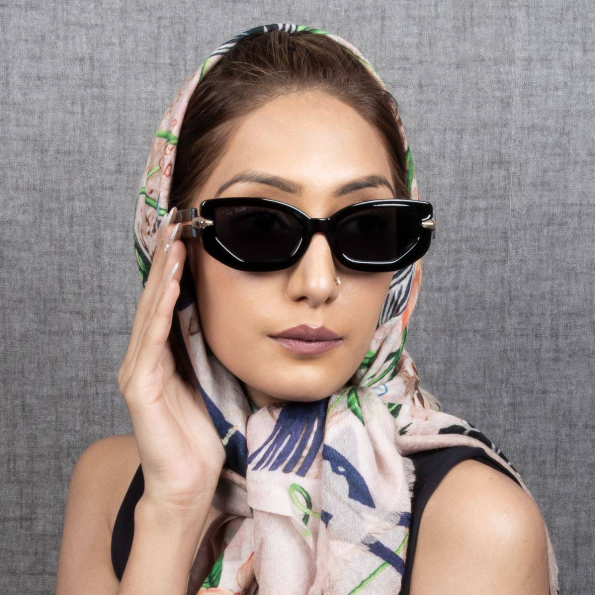 TED SMITH UV Protection Cat Eye Sunglasses for Women Stylish Trending Fashion Serpenty_C1