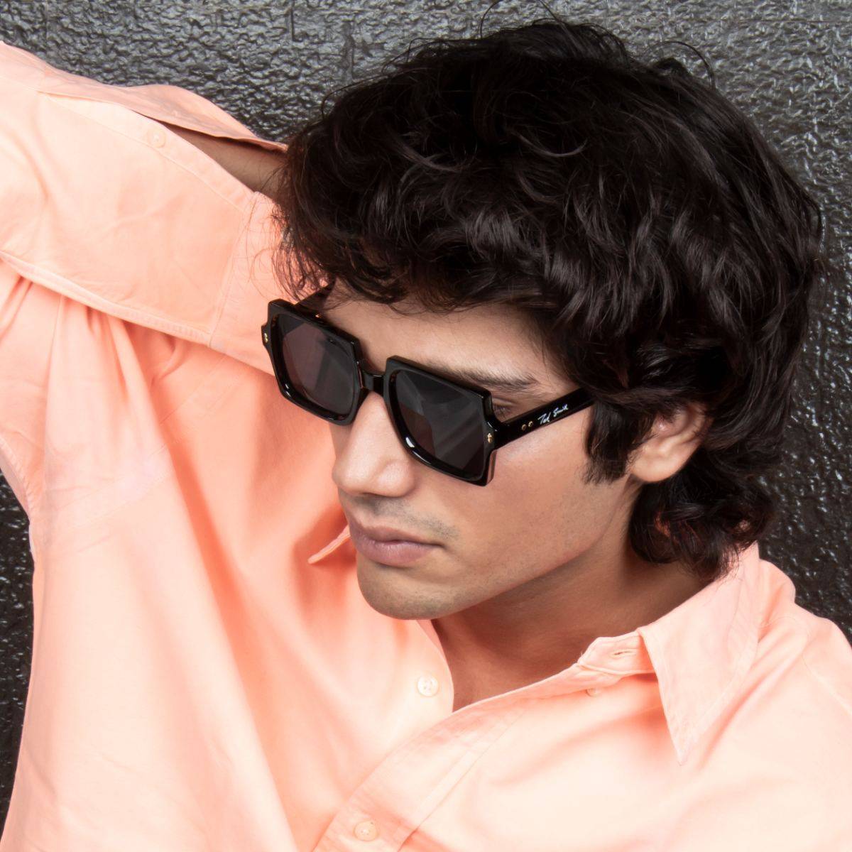 TED SMITH UV Protection Square Sunglasses for Men Women Stylish Trending Fashion Squared_C1