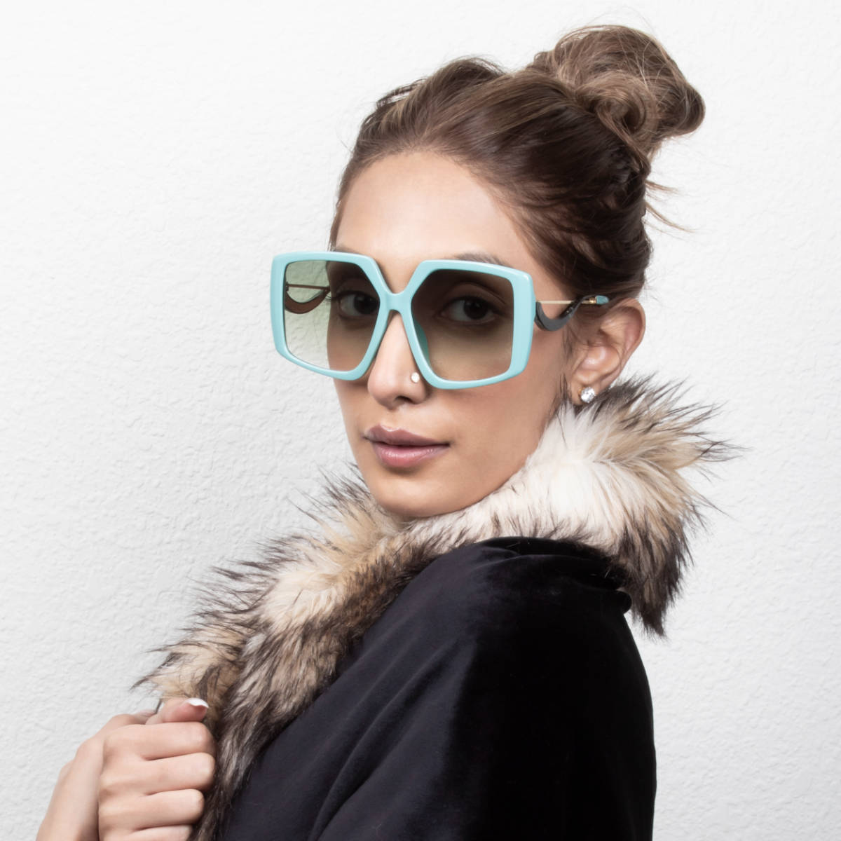 TED SMITH UV Protection Square Sunglasses for Women Stylish Trending Fashion Miala_C5