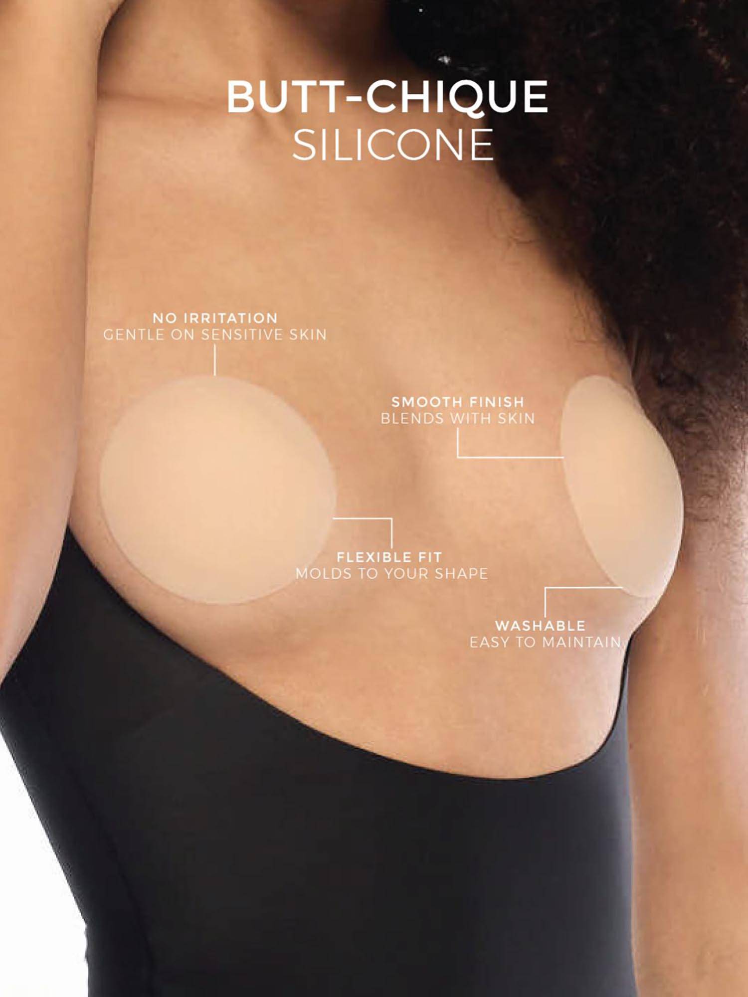 Buy ButtChique Beige Solid Pairs Silicone Pasties Without Adhesive ...