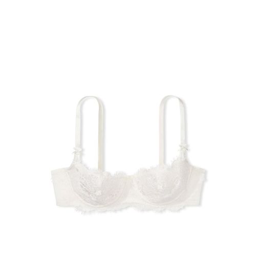 Victoria's Secret Dream Angels Wicked Unlined Lace Balconette Bra White  (38DD)