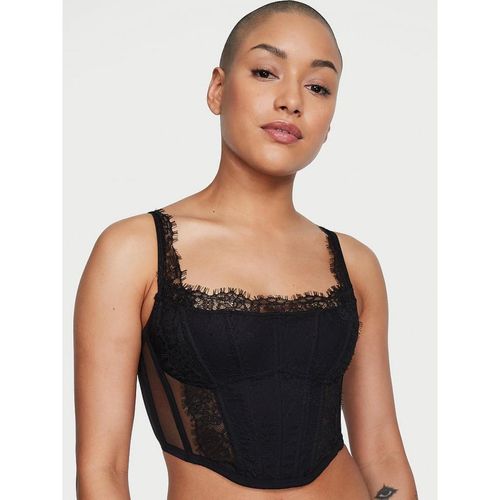 Buy Victoria's Secret Dream Angels Lace Corset Bra Top Black Online