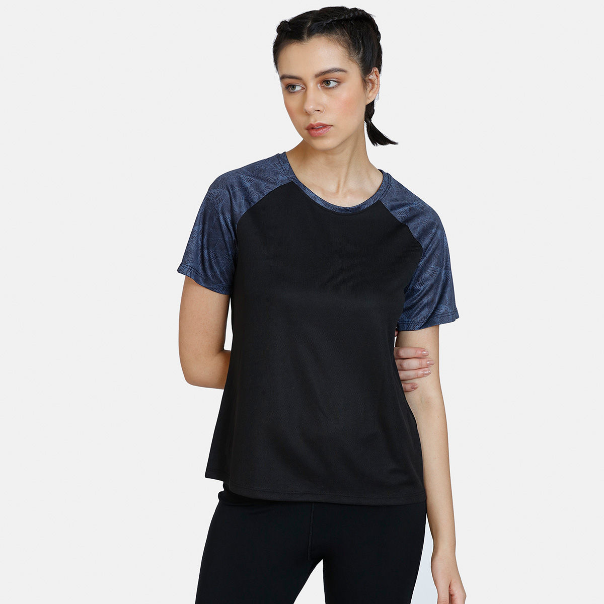 Zivame Zelocity Relaxed Fit Quick Dry T-Shirt - Anthracite: Buy Zivame ...