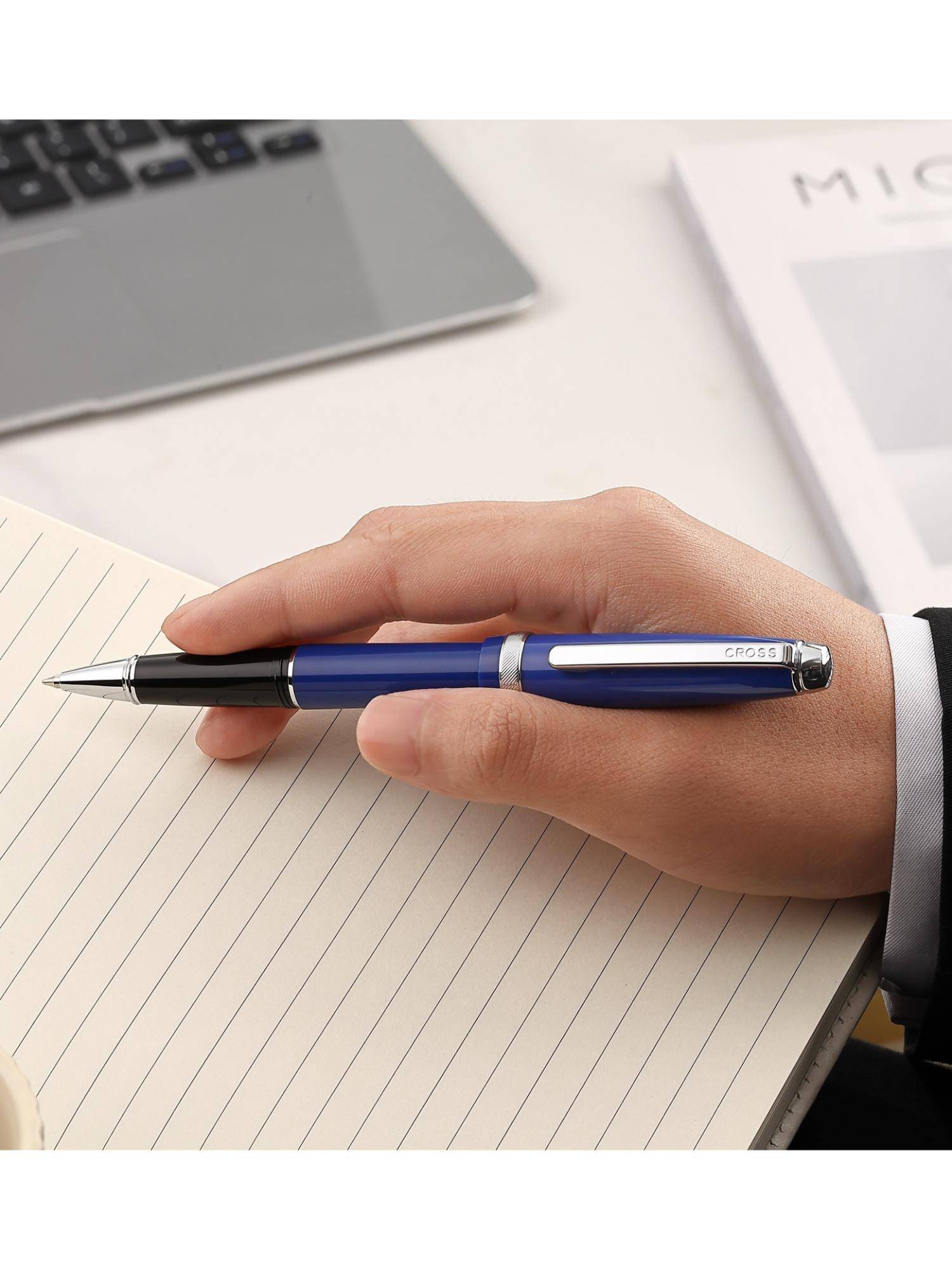 Cross Lume Deep Sea Blue with Chrome Appointments Ballpoint Pen