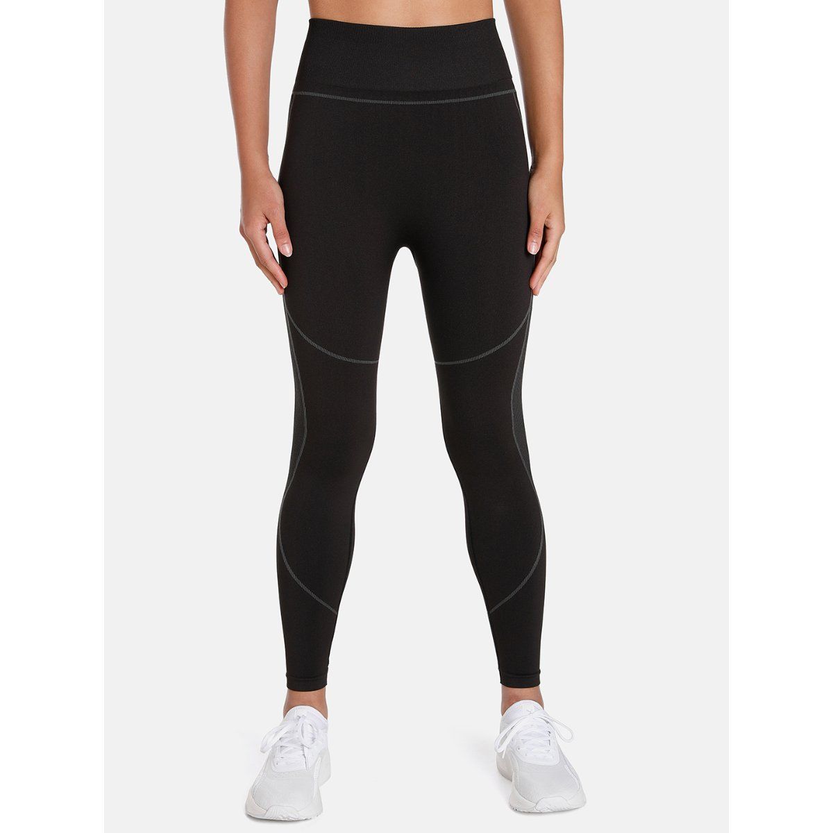 Puma Womens Seamless Scrunch Tights Black M