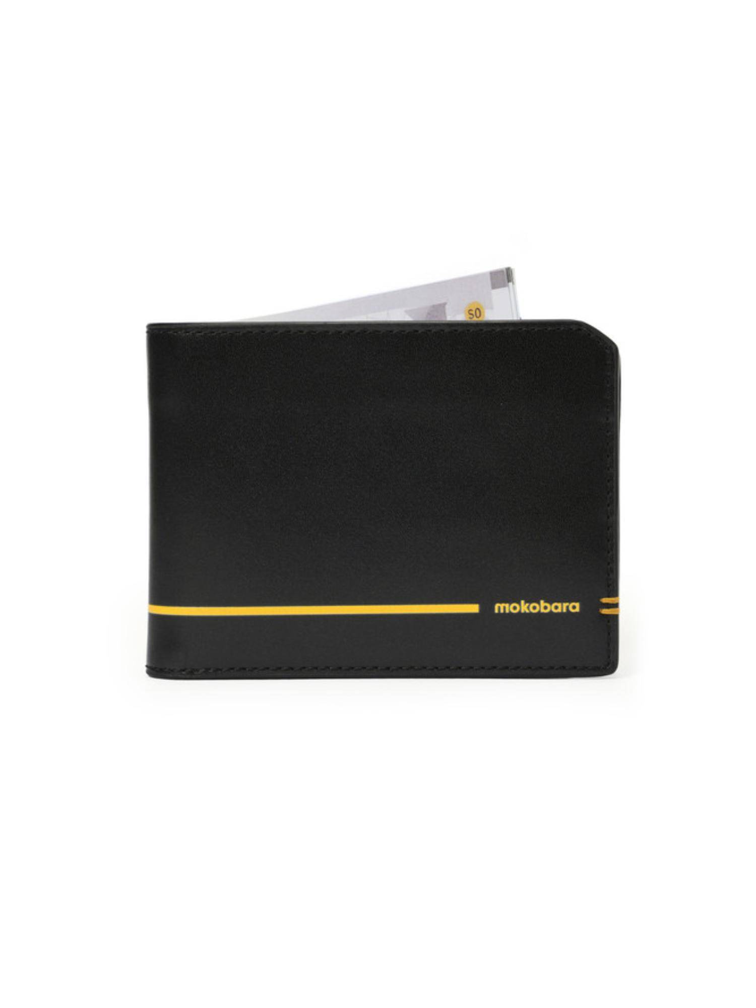 MOKOBARA Stash Slim Bifold Wallet Money Moves - Black