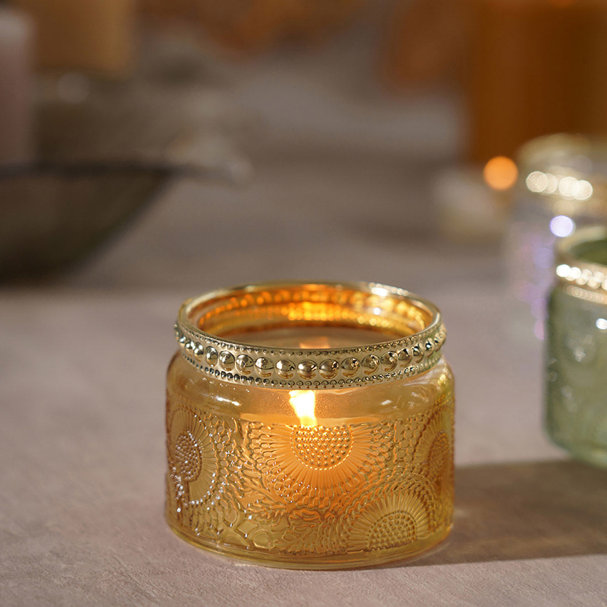 Buy Pure Home + Living Armin Gold TeaLight Holder (Set of 4) Online