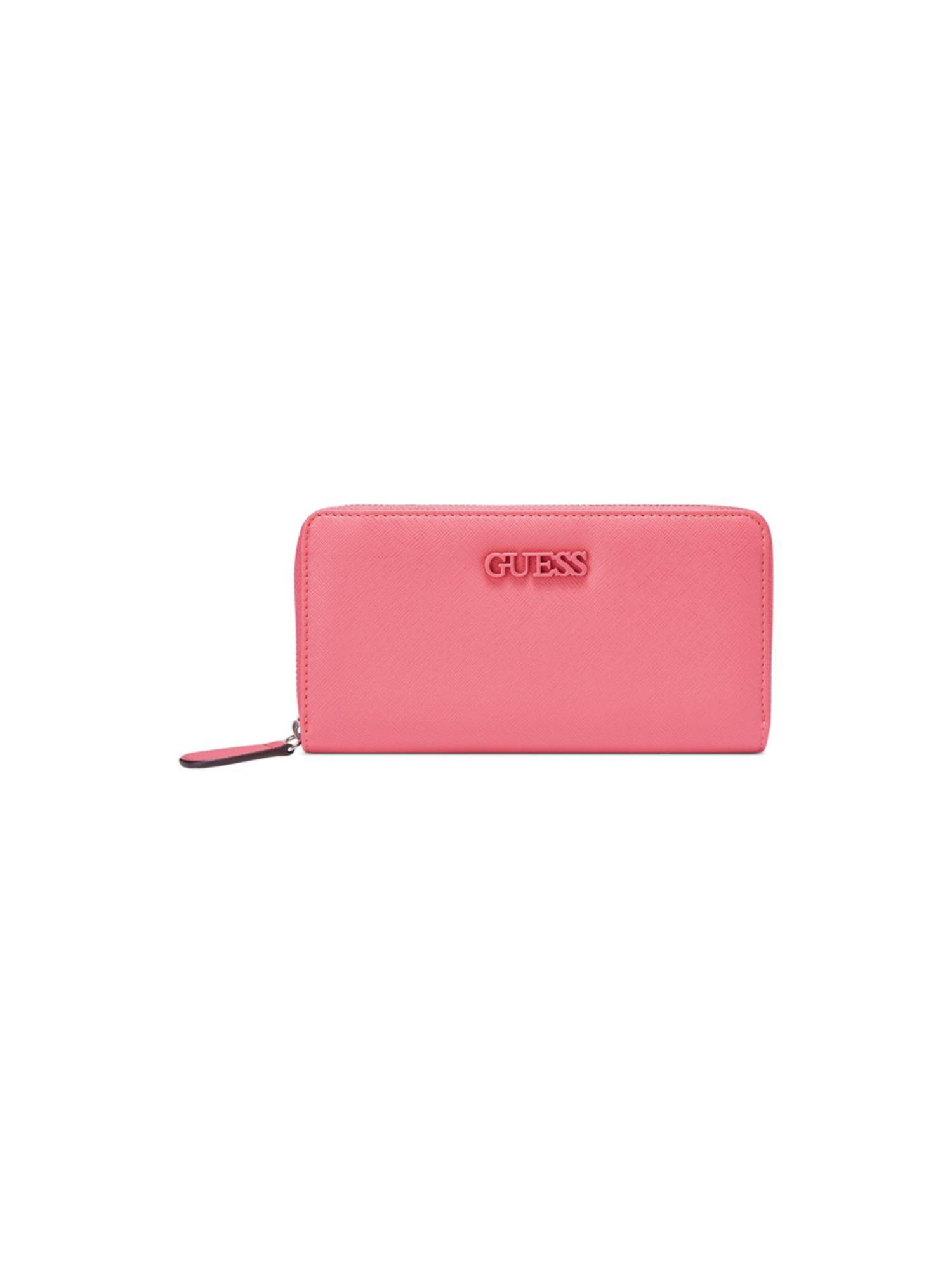 Guess Women Punch Solid Niko Medium Zip Around Wallet