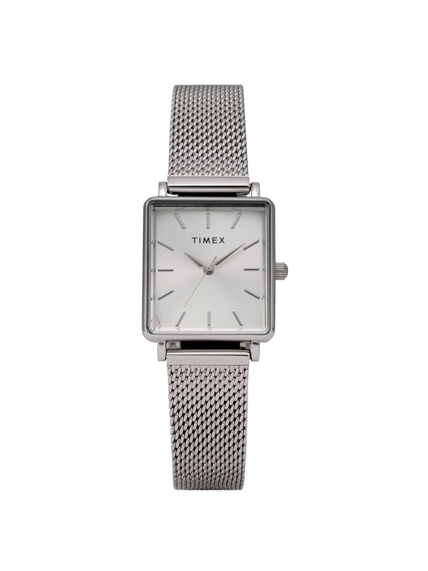Timex Transcend Analog Square Silver Dial Watch for Women-Tw2Y26300Uj (Small)