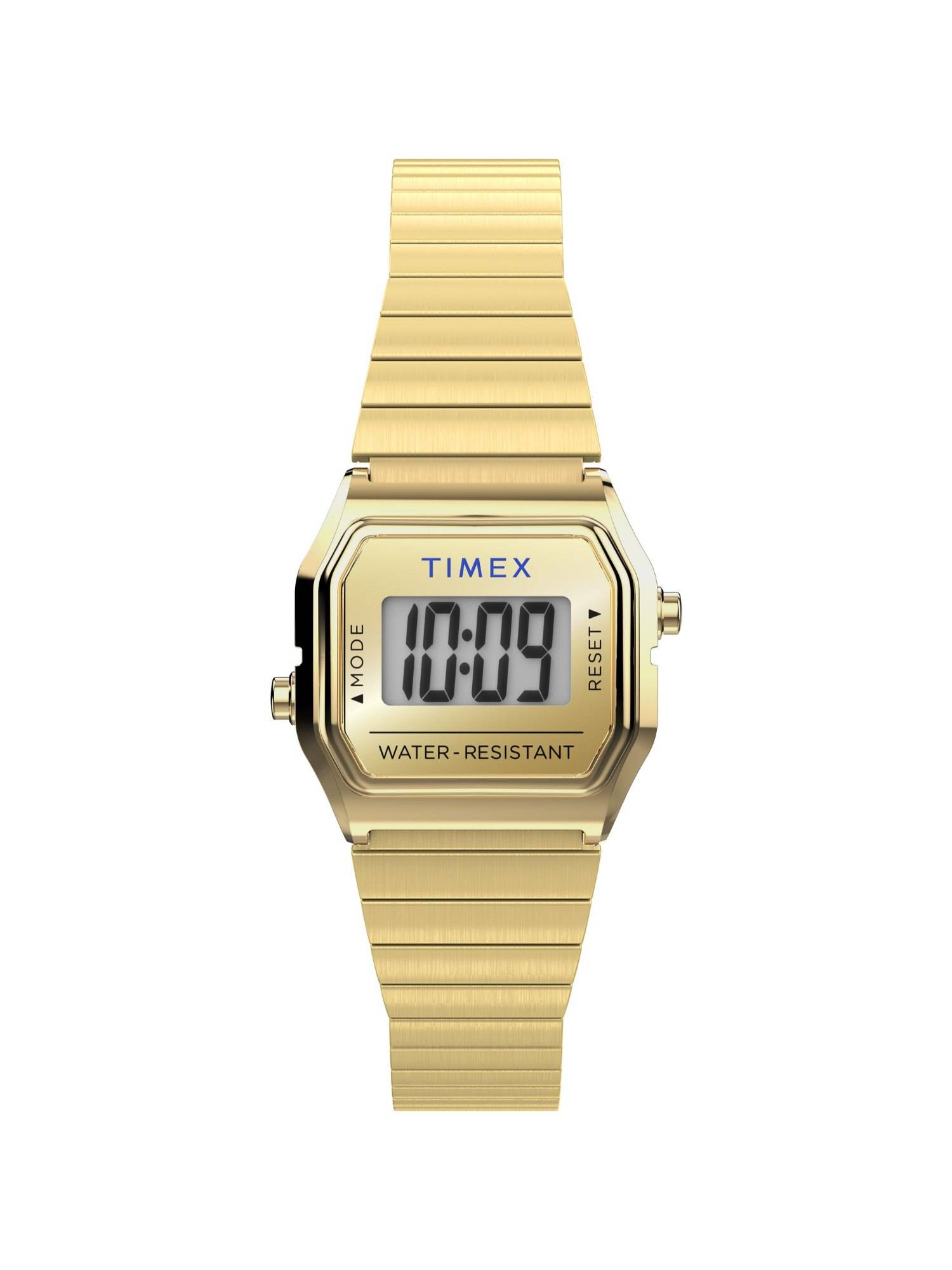 Timex T80 Digital Rectangular Silver Dial Watch for Women-Tw2Y46600Uj (Small)