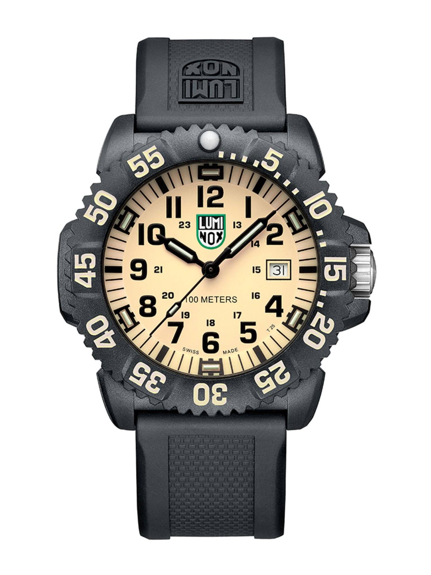 Luminox Sea Analog Round Cream Dial Watch for Men-X2.2055.Sand (Medium)