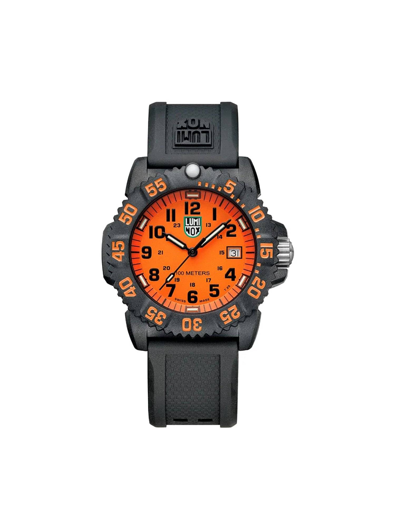 Luminox Sea Analog Round Orange Dial Watch for Unisex-X2.2079 (Medium)