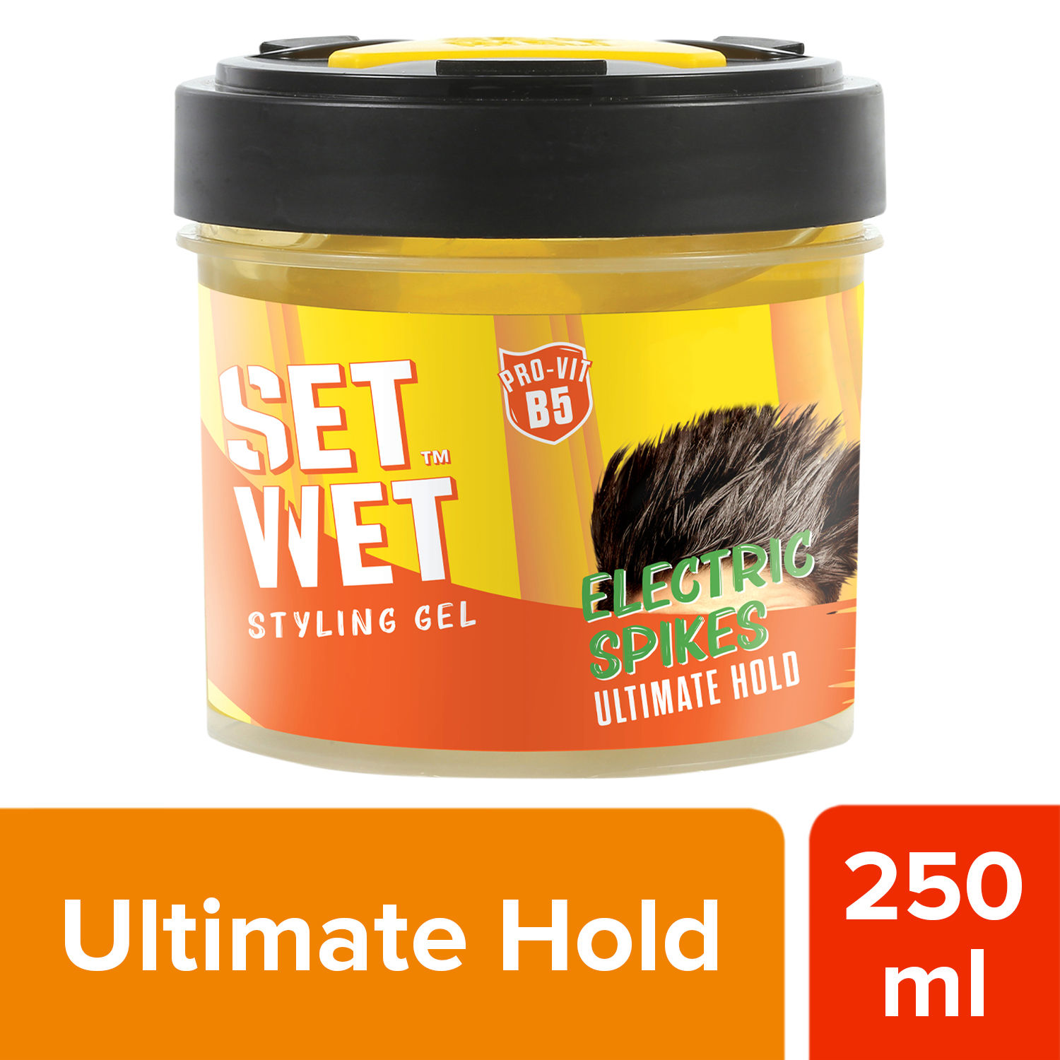 Set Wet Hair Gel for Men Ultimate Hold | Electric Spikes | No Alcohol No Sulphate