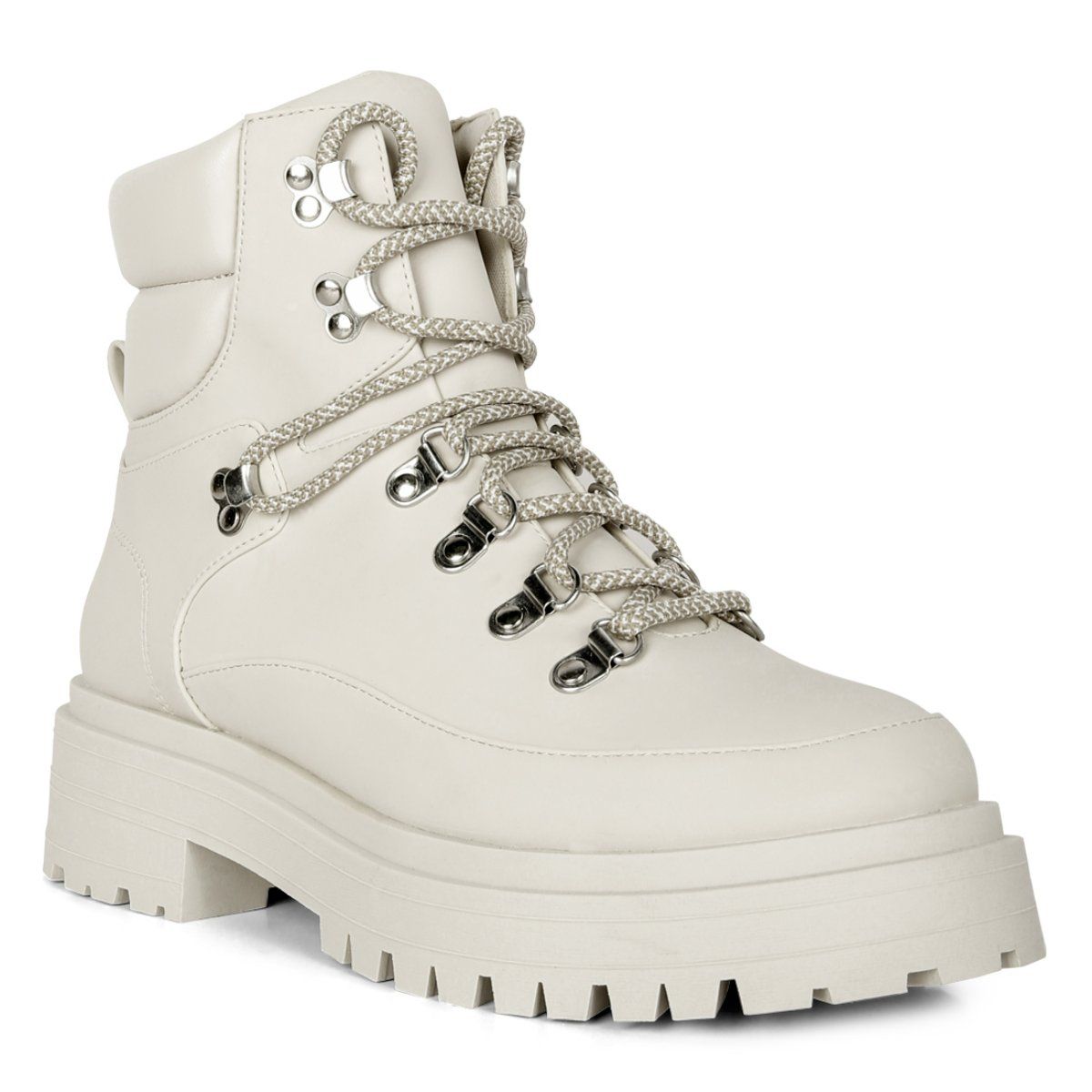 London Rag Solid Off White Casual Boots EURO 36