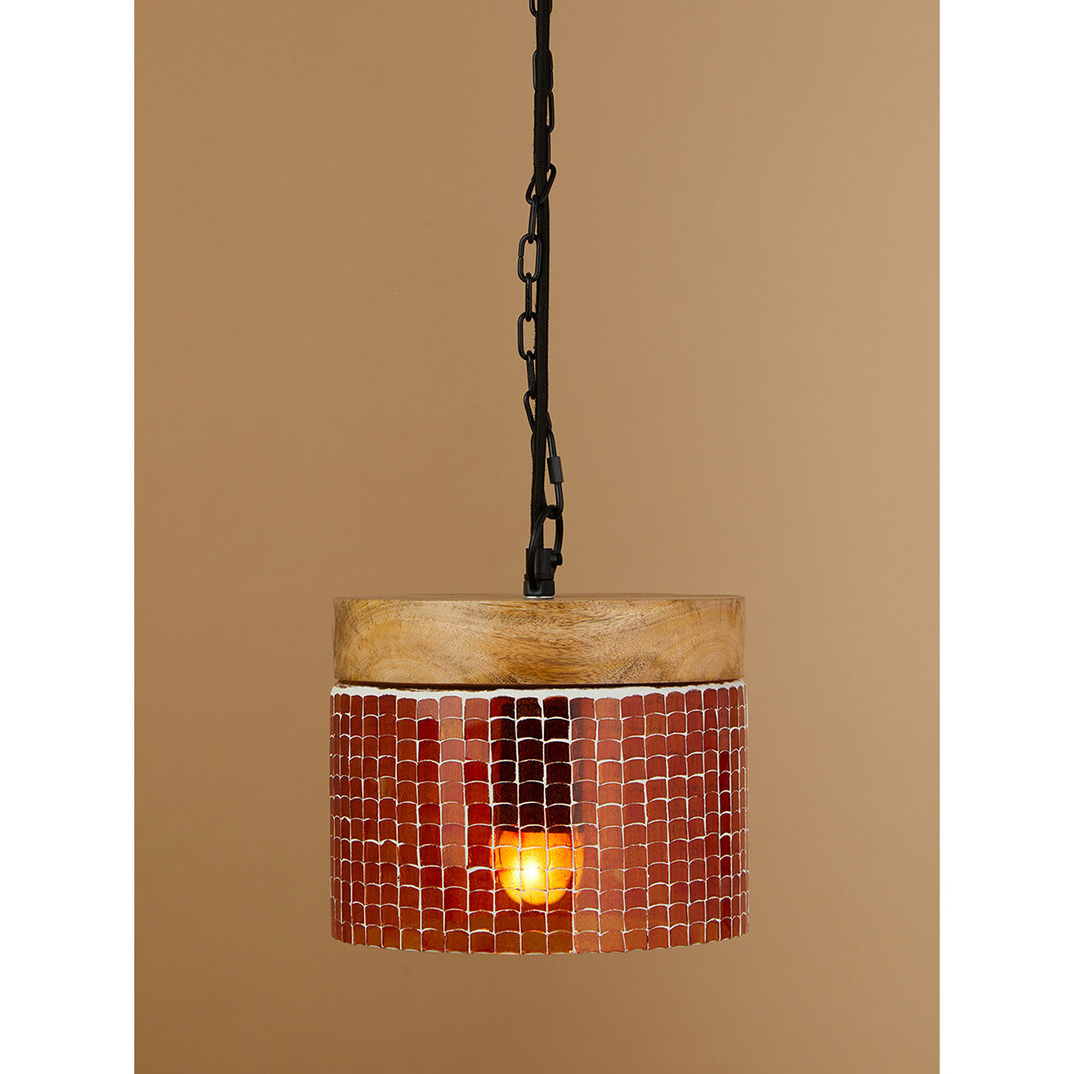 Fabindia Mosaic Pendant Lamp Short Red Buy Fabindia Mosaic Pendant Lamp Short Red Online at