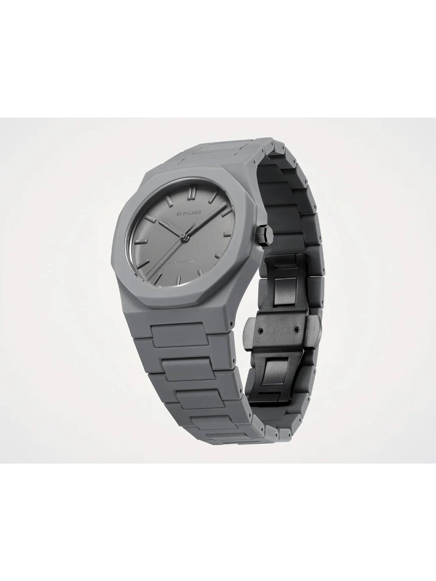D1 Milano Men Akebia Polycarbonate Grey Analog Dial Watch (PCBU03) (M)