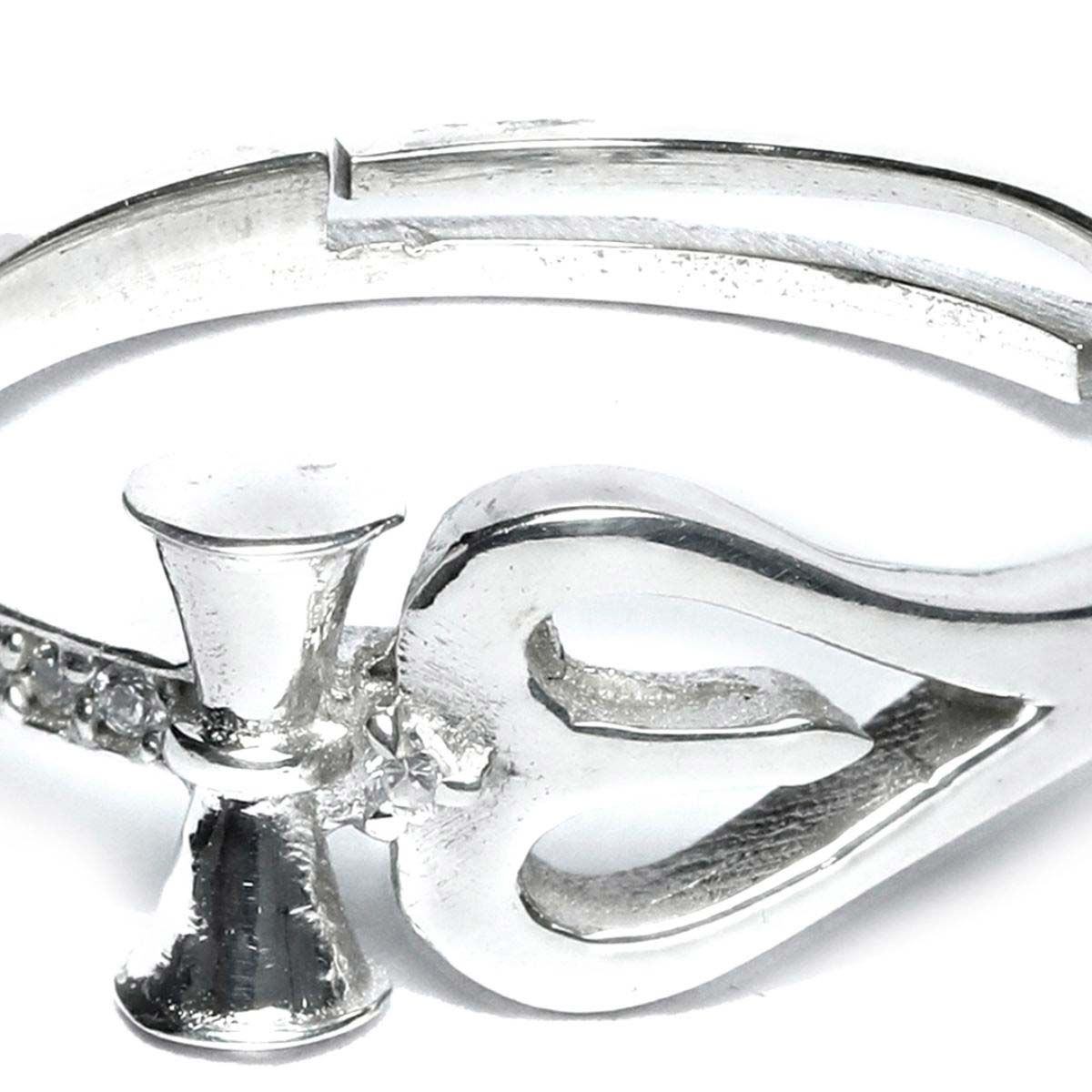 Buy 92.5 Sterling Silver Trishul-Om-Damru Rudraksh Kada Bracelet