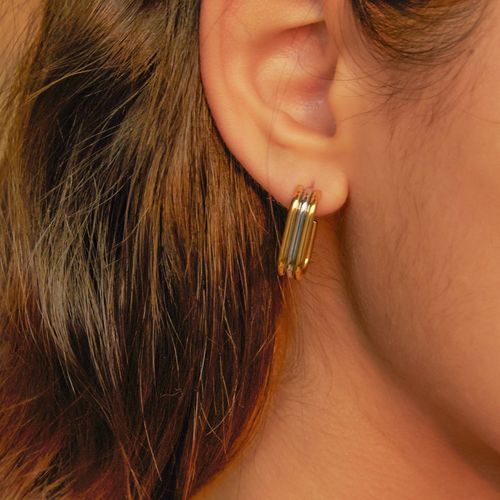 Buy Palmonas Women Double Helix Half Hoop Earrings Online