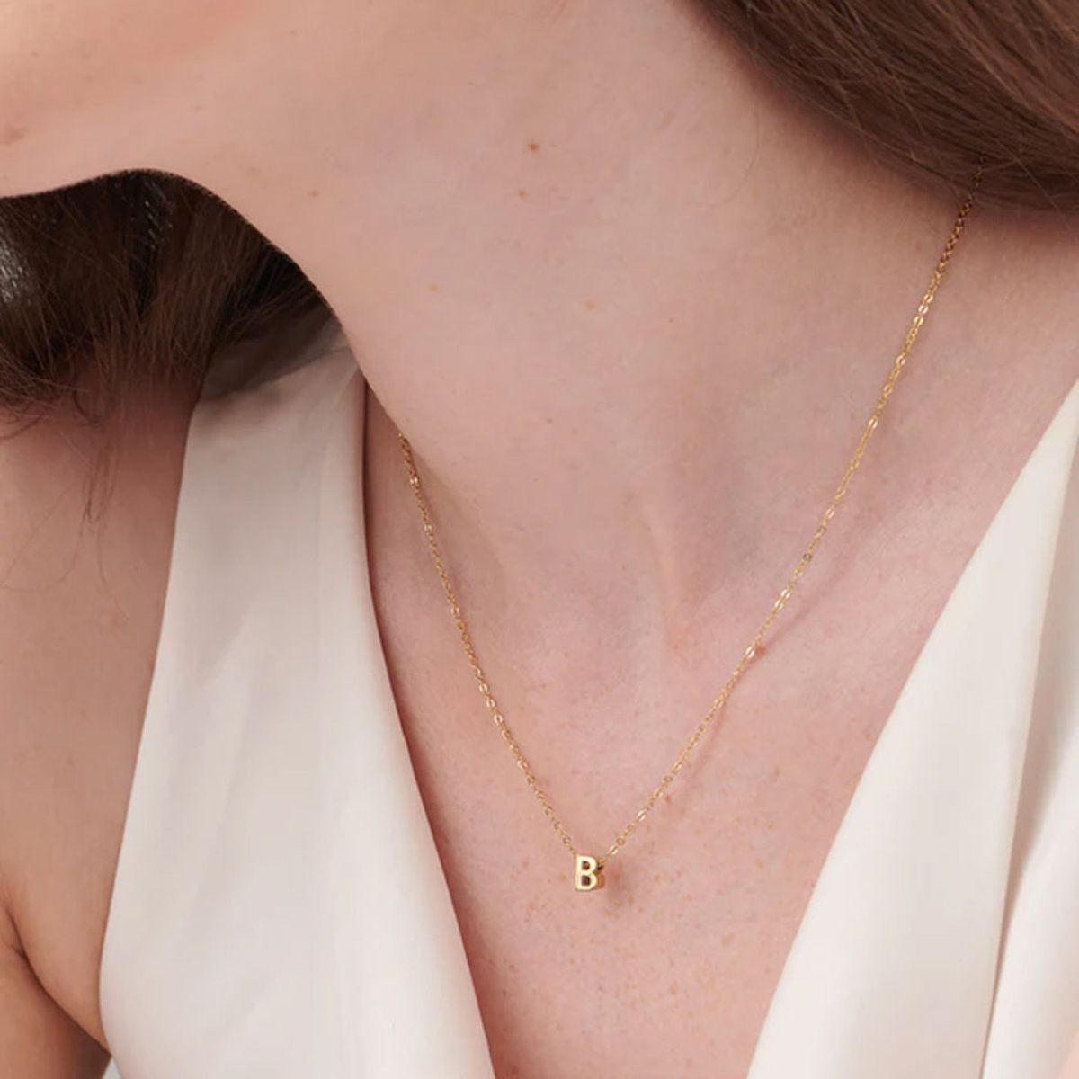 Buy Palmonas Women Small B Letter Necklace Online