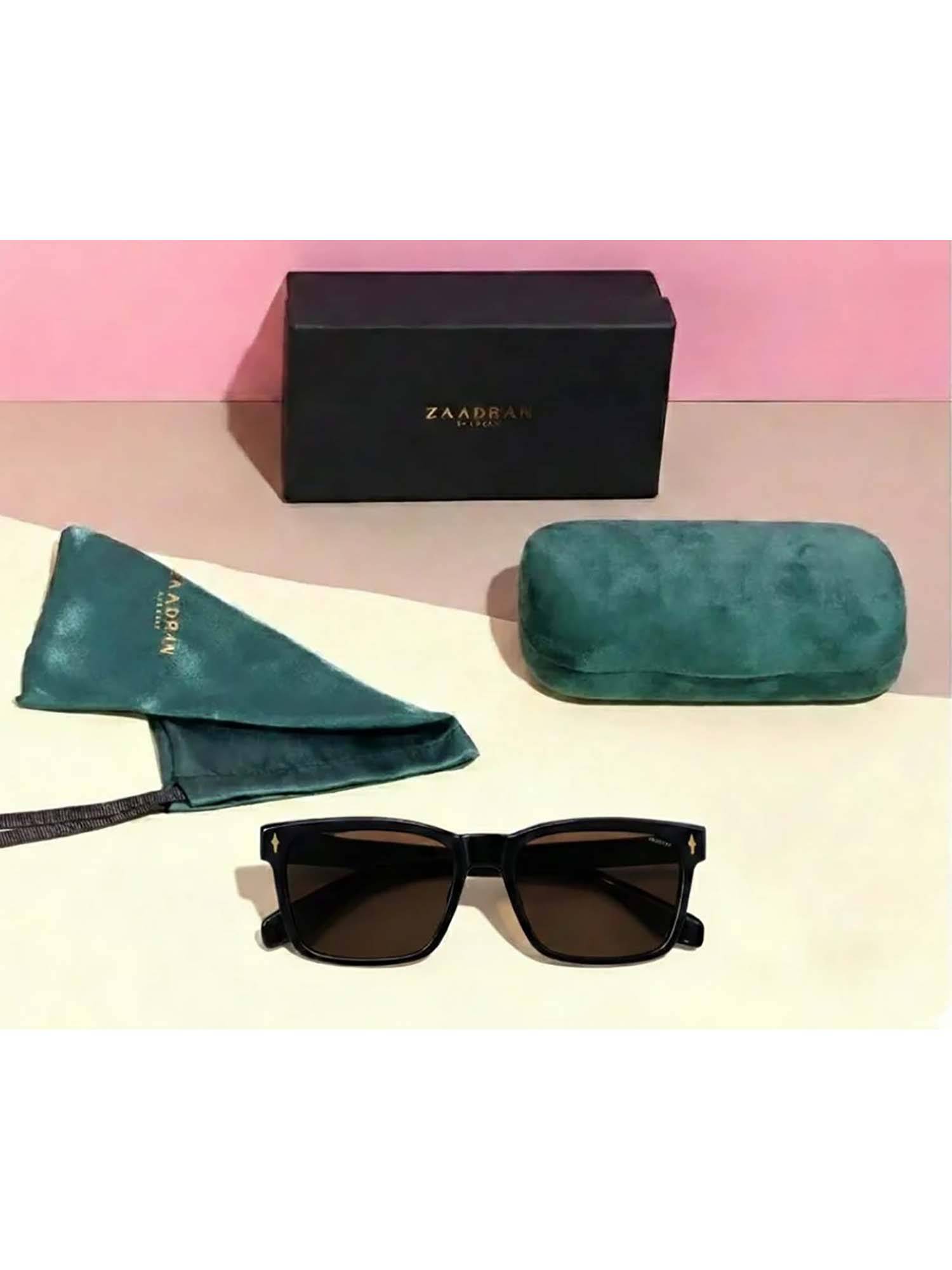 Buy Zaadran Brown Almaty-Retro Brown Square Sunglass (Almaty-Retro