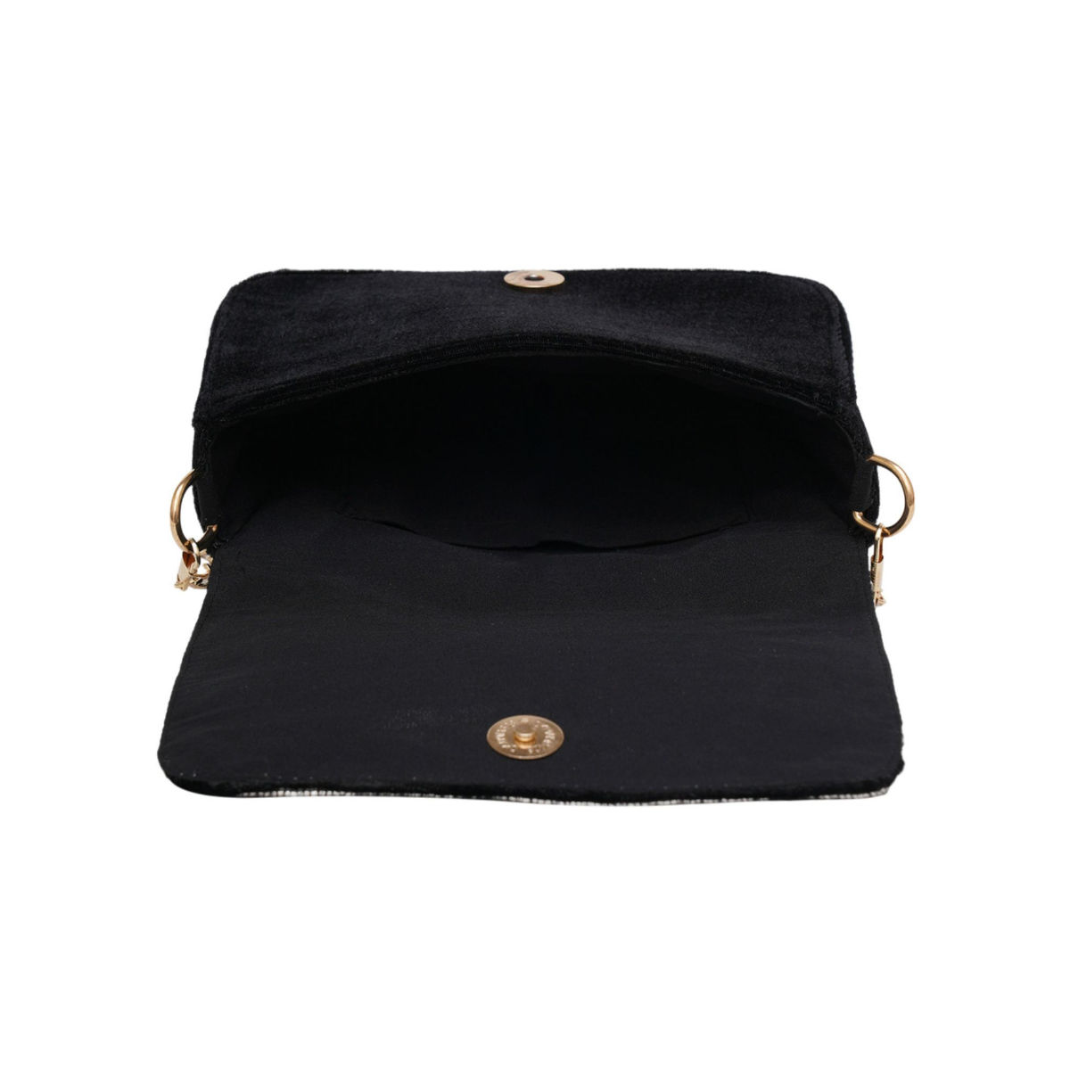Black Checkered Farah Sling Bag