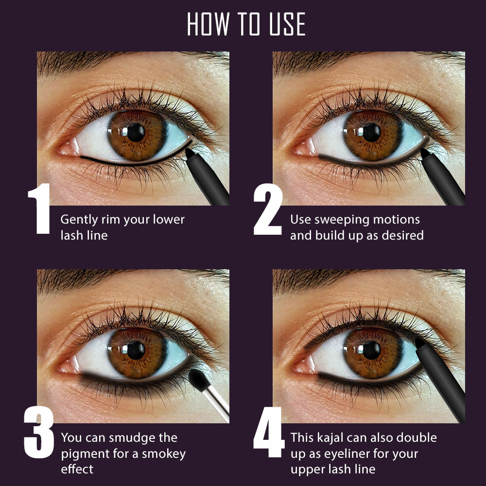 Buy PERPAA Kohl Kajal + Long Stay Liquid Eyeliner Combo Pack Online