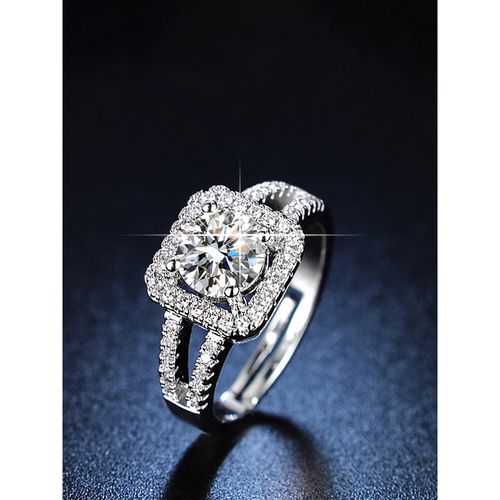 Buy Jewels Galaxy Silver Plated American Diamond Studded - Main Image