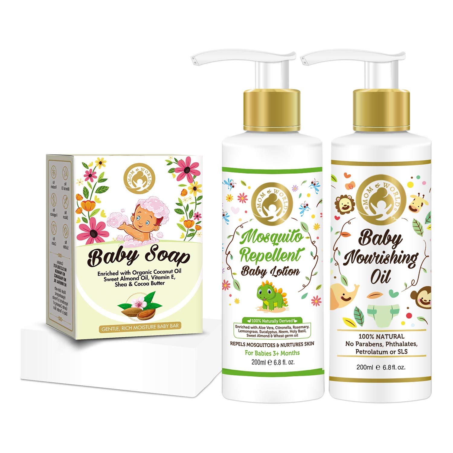 Mom & World Gentle Baby Care Baby Soap + Mosquito Repellent Baby