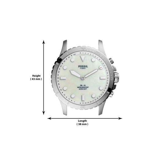 Fossil FB-01 Hybrid Silver Smart Watch FTW5072