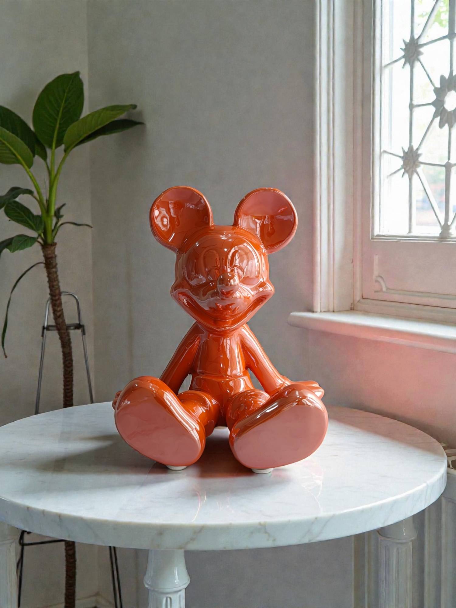 Sun Mun Decors Orange Sitting Mouse