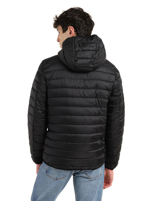 Buy Levi's Men Black Solid Regular Fit Puffer Jacket Online