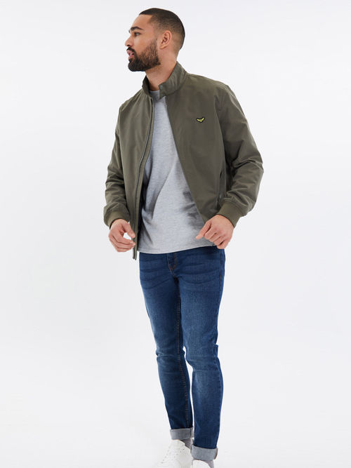 Buy Threadbare Men Green Harrington Jacket Online