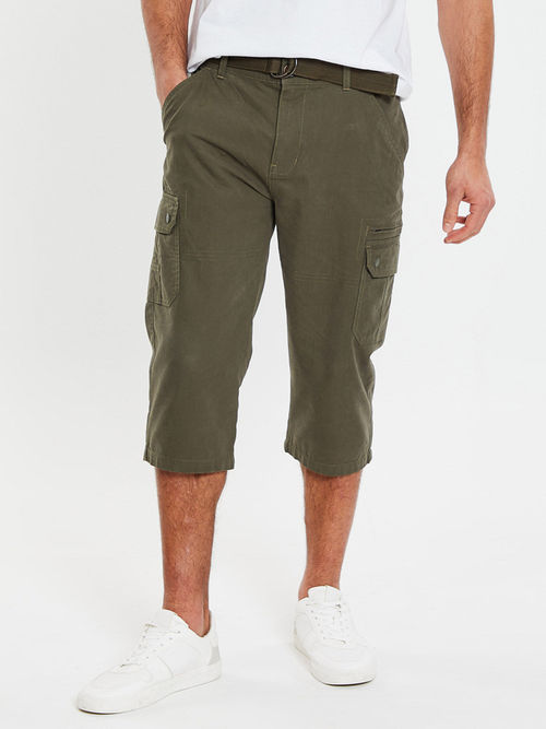 Cargo Shorts Next Three Quarter Length Trousers Mens Three Quarter