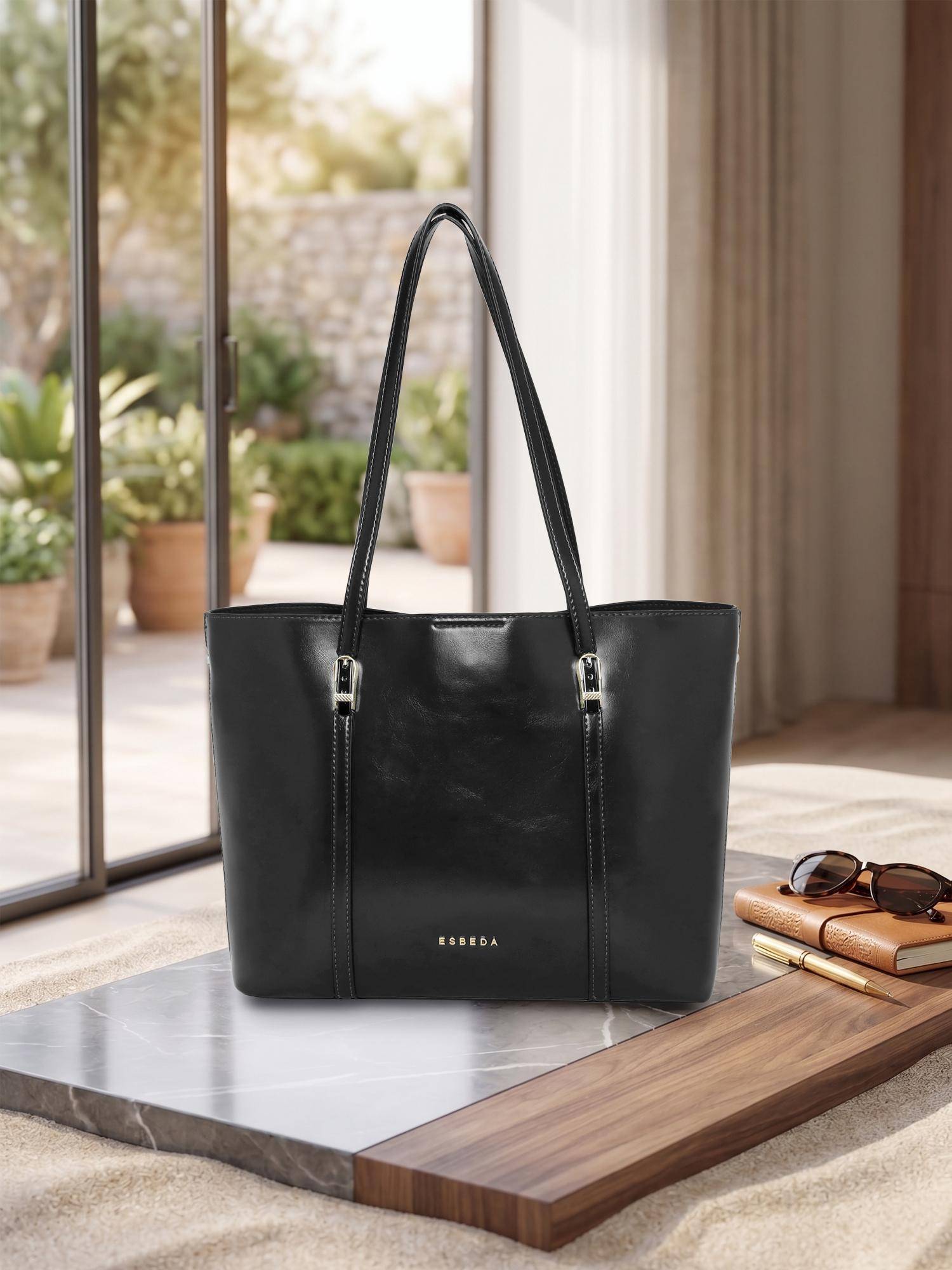 ESBEDA Womens Black Elite Professional Tote Bag (L)