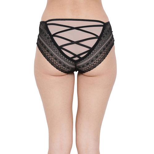 Clovia Lace Mid Waist Hipster Panty With Criss-cross Back at Rs 327, Lace  Pantie