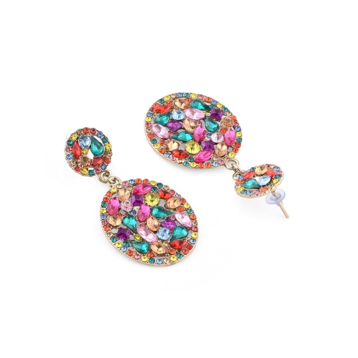 Details 82+ coloured crystal earrings