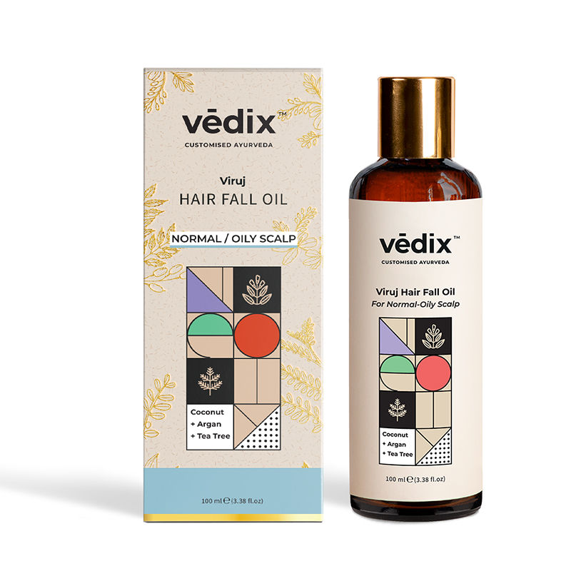 Buy Vedix Customized Hair Fall Control Regimen for Normal/Curly/Oily Hair/  Scalp- Ayurvedic Hair Care - 3 Product Kit - Anti Hair Fall Oil Hibiscus +  Eclipta - Anti-Hairfall Shampoo - Hair Growth