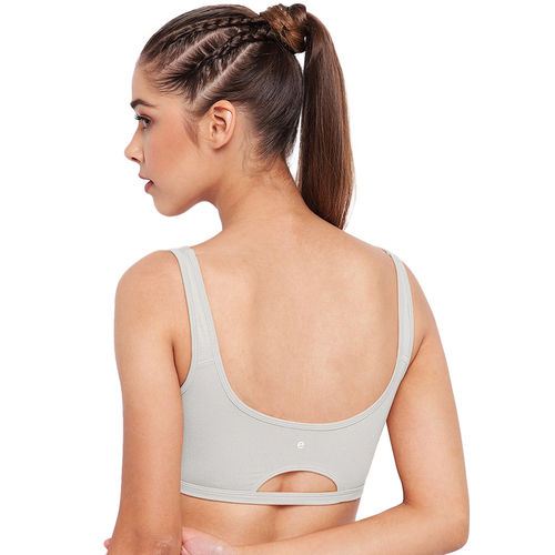 Buy Enamor SB06 Low Impact Non-Padded, Wirefree & High Coverage Sports Bra  - Grey Online