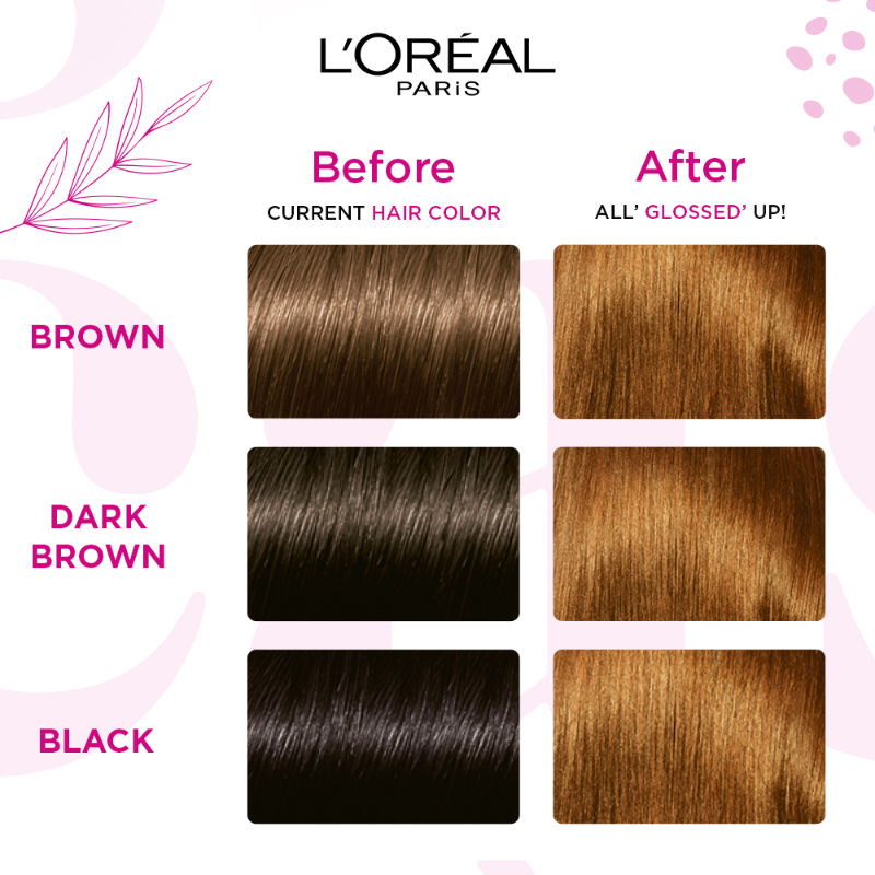 Loreal Paris Casting Creme Gloss Ultra Visible Conditioning Hair Colour  Shade 634 Caramel Brown 160 g
