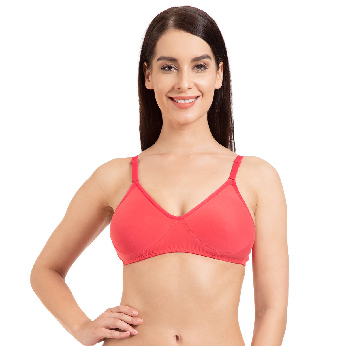 Tweens Concealer Non-Padded T-Shirt Bra - Coral (30B)
