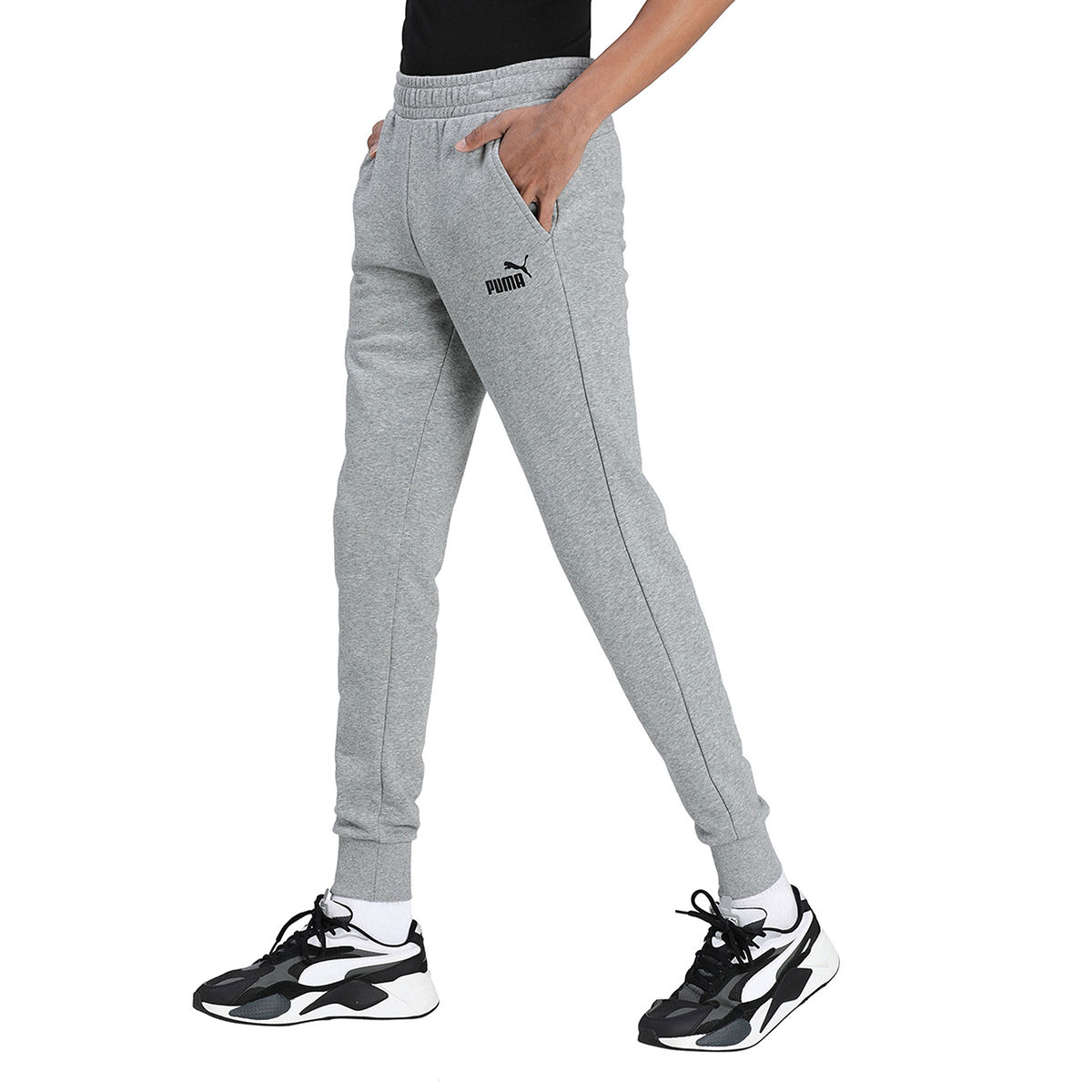 Puma Mens Slim Track Pants 67700303Medium Gray Heather  Amazonin  Clothing  Accessories