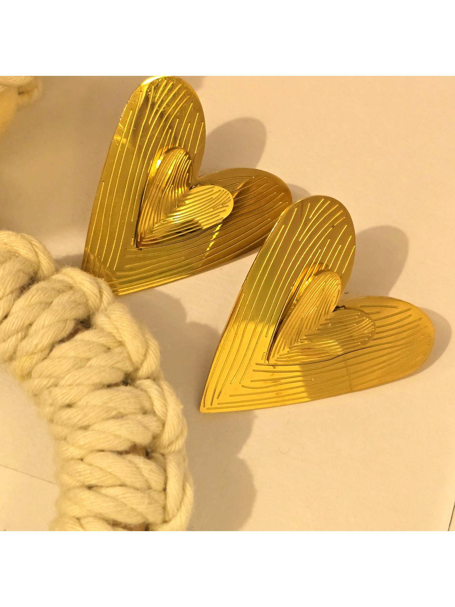 Dkane Designs Women Gold Stainless Steel Earrings