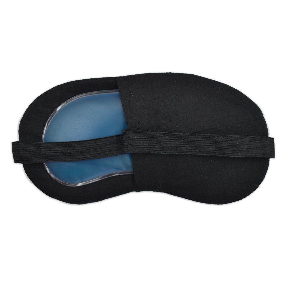 Visual Echoes Soft Cotton Sleep Eye Mask With Cooling Gel Inserts Light Blue Color Buy Visual