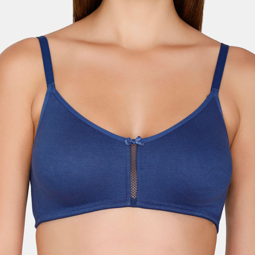 Cotton Zivame Blue Under-Wired Padded T-Shirt Bra, Size: 32B at Rs  269/piece in Mumbai