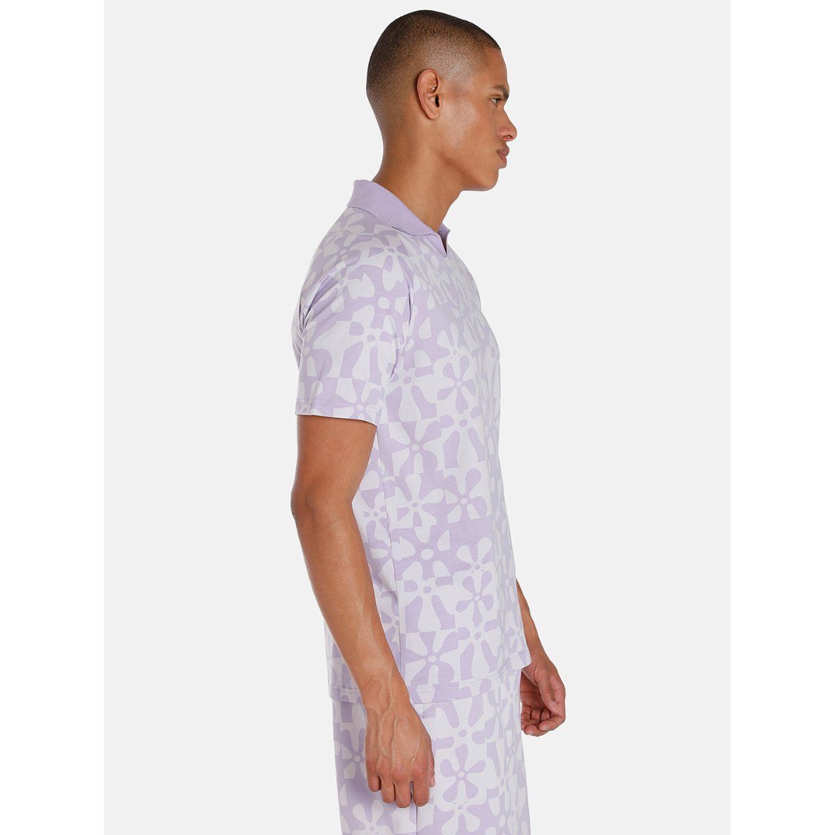 ■PUMA■ Puma Spongebob AOP V-neck Polo Short Sleeve T-Shirt Buy Puma X Spongebob Aop V-collar Mens Purple Polo T-shirt