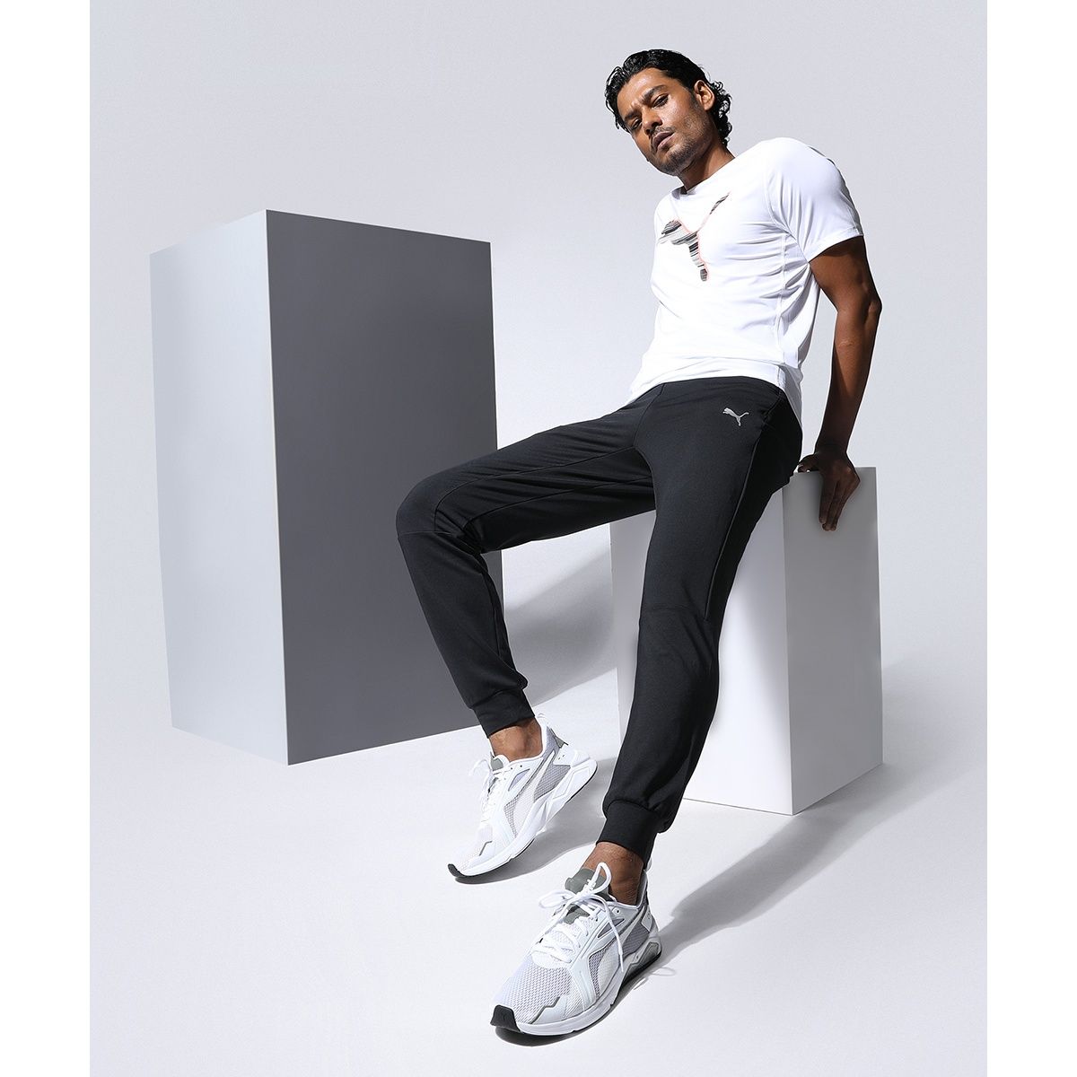 Buy One8 X PUMA Men Black Slim Fit VK OH Track Pants - Track Pants for Men  13664378 | Myntra